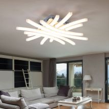 Lampada da soffitto a led smd da 40 watt con illuminazione cromata lampada da cucina Esto 749053