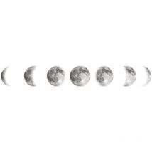 40 x 60 cm Décor Lune Sticker Mural Phase de Lune Stickers Muraux Applique Murale Il Peut Bouger