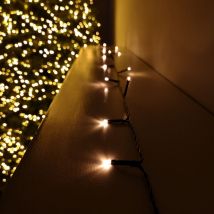 Premier Decorations - 400 led 40m Premier Christmas Indoor Outdoor Multi Function Battery Operated String Lights with Timer in Vintage Gold