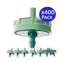 Suinga - 400 Stück Autokompenserender Antidrainage Tropfer 8 Liter, Nicht Demontierbare Pilz-düsen Für Bewässerung