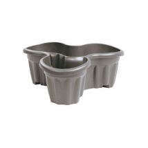 54cm 3 Cell Plastic Planter 17L