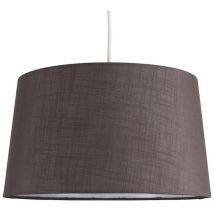 Doretta Modern Tapered Grey Faux Linen Ceiling Pendant Table Lamp Light Shade