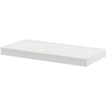 Wholesale Domestic - Pearlstone 1700mm x 800mm x 40mm Rectangular Shower Tray and Plinth - White