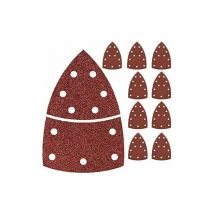 40PCS Feuilles abrasives ponceuse multiple Bosch psm 160 a psm 80 a Prio Ventaro Metabo fms 200 Intec Skil Octo Détail Palm Sander Grain mélangé