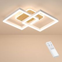 Anten - led Deckenlamape Wohnzimmer Modern Geometrisch, 40W Wohnzimmerlampe mit Fernbedienung Stufenlos Dimmbar 3000-6500K, Deckenleuchte aus Metall