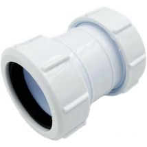 40x40mm Straight Coupler Universal Compression Waste Fittings (1 1/2')