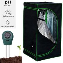 Growbox Serre Tente de culture de plantes d'intérieur Tente de culture Armoire de culture Chambre noire Propagateur Armoire de culture - 80x80x180 cm