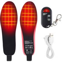41-45)Semelles chauffantes usb avec 3 niveaux de réglage de la température - Semelles thermiques rechargeables - Semelles thermiques découpables
