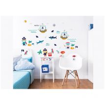 41 Stickers Enfant Pirates Walltastic