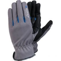 Ejendals 414 Tegera Palm-side Coated Grey/Black Gloves - Size 10