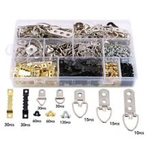 Csparkv - 415 Pcs Crochet Tableau Mural Accroche Murale Support Cadre Crochets Metal pour Cadre Photo Suspension de Tableaux Attache Murale pour