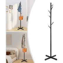 42 x 42 x 170cm porte-manteau avec 7 crochets en forme de branche porte-vêtements base croisée et pieds en caoutchouc antidérapants pour entrée,
