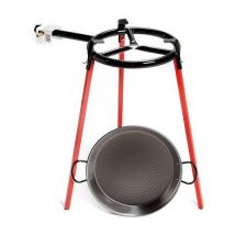 Vaello Campos - 42 cm paella-geschirrset + 30 cm 3-bein-wärmer 658849