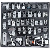 42 pcs Machine à Coudre Piedsdebiche Set Home Machine à Coudre MultiFunction Pieddebiche Costume Combinaison Cadeaux de Couture Convient pour la