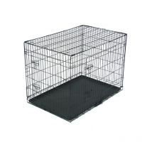 Qiyao - 42 'Pet Kennel Cat chien pliant caisse en acier PlayPen Plax métal