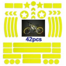 Serbia - 42 Pièces Sticker reflechissant Casque Velo,Bande reflechissante Velo autocollante,Autocollants Réfléchissants pour Vélos,Sticker