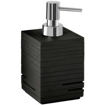 420Ml Flüssigseifenspender Aus Schwarzem Harz Pervinca