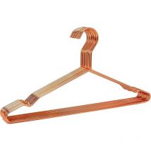 43 cm robuste Kupfer-Metall-Kleiderbügel, Roségold-Kleiderbügel, Anzug-Kleiderbügel, Blusen-Kleiderbügel, Hosen-Kleiderbügel (Kupfer, 10 Stück)