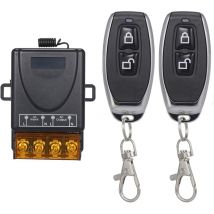 Zoternen - 433Mhz AC85-220V 1CH Interrupteur à distance sans fil, Module d'interrupteur à distance universel + 2 télécommandes émettrices rf