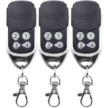 433MHz Telecommande Universelle Portail,Telecommande Camé Porte de Garage de Remplacement, Super Copie, Code Fixe, Code Roulant, Applicable à