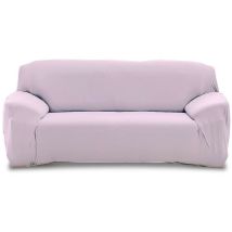 4352 Housse de canapé 2 places couleur unie tissu élastique facile à enfiler Couleur: Lilas light