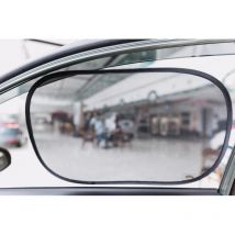 Ikodm - 44 x 36 cm Black Nylon Mesh Car Sun Shade, Side Window Sun Protection, Super Strong Suction Cup