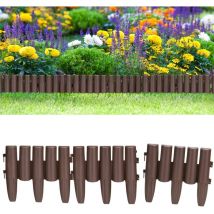 Bordure de jardin en plastique Délimitation pelouse parterre allées Palissade de jardin 8x Palissades = 2,24 m pelouse 13,44m (de)