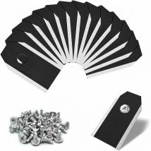 Ontway - 45 Pièces Lames de Couteau en Titane Noir, Lame pour Robot Tondeuse Universel, Lames de Rechange en Titane pour Toutes Les Tondeuses