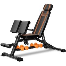 450 Kg Verstellbare Hantelbank – Hochleistungs-trainingsbank Mit Griff Für Das Training Zu Hause, Sit-up-flachbank Mit Neigung Für Den Ganzen Körper