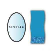 4,57 x 9,14 m ovale wirbelauskleidung für oberirdische pools Swimline li1530sb