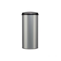 45l grauer metallmülleimer Rossignol 93632