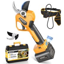 45mm Forbici Potatura Elettriche Professionali, Forbice Elettrica 25v 4ah/4ah, 1150w Cesoia A Batteria Per Vigneto E Uliveto Pru-45