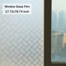 Drillpro - 45x200cm Privacy protection pvc Electrostatic Window Glass Stickers Glue-free Removable Window Glass Film Waterproof
