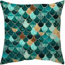 45x45 cm Housses de Coussin Sirène avec Paillettes Sarcelle d'hiver sirène balances Taies d'oreillers Maison Décoration pour Garçon Fille Chambre