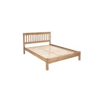 Core Products - 4'6' Slatted Lowend Bedstead - Pine - 147.6 x 201.5 x 100 cm - Antique Waxed Pine