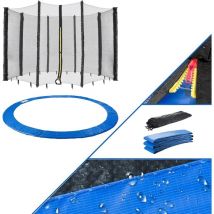 Canbolat Vertriebs Gmbh - arebos Coussin de Protection pour Trampoline + Filet 460 cm Filet pour 8 tiges