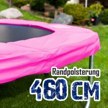 460cm Randpolsterung Gepolsterte Federabdeckung Rahmenpolsterung für 460cm Trampoline Breite 28cm Stärke 18mm in Pink