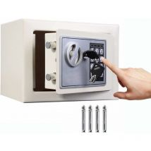 4.6L Digital Steel Safety Box Safe Electronic Security Coffer Safety Deposit Box Waterproof Fire Resistant 2 Manual Override Keys-Protect Money with