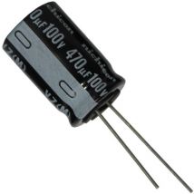 Elite - Condensador Electrolitico 470uF 100Vdc Medidas 16x31mm Radial