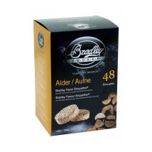 Pack 48 Bisquettes de fumage Bradley Smoker Aulne
