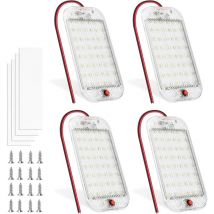 Tigrezy - 48LED Voiture Interieur, Lumière Blanche Super Brillant Barre led DC12v-85V 800LM Avec Interrupteur on/off, Plafonnier led Camping Car