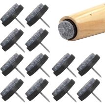 48pcs Clous Patins De Meuble Patin Chaise A Clouer Meubles Feutre Chaise Protecteurs Pour Chaises De Meuble Protecteurs De Pieds De Table (22 Mm) - 