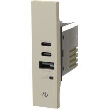 Vimar livingnow 20w kompatibel usb-cca 4 Box 4busb20wcca.k