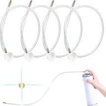 Coocheer - 4er-Pack 4,5-mm-Sprühdüsenverlängerung für 25-cm-Aerosol (360 Grad)