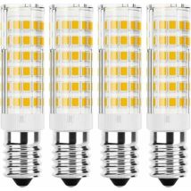 4er-pack E14 7w 6000k Kaltweiße Led-lampen, E14 Maiskolbenlampen, Entspricht Halogenlampen, Nicht Dimmbar, Flimmerfrei, 360°-beleuchtung Für 