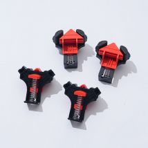 Coocheer - 4er-Pack Holzbearbeitungs-Eckklemmen, Befestigungsklemmen, Foto-Clips, Holzbearbeitungswerkzeuge, Heim-Clips, schnelle Farbbox