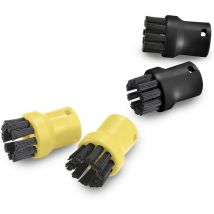 4er Set Dampfreinigungsbürsten Dampfreinigungszubehör Rundbürsten Set für Kärcher SC1 SC2 CTK10 SC3 SC4 SC5 SC7