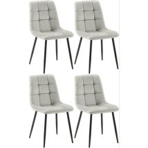 4er Set Esszimmerstühle Antibes grau
