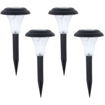Solarleuchten Außen Stecklampen Solar Garten Deko Solarlampe Aussen Set, Akku, led weiß, DxH 11,5x29 cm, 4er Set