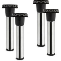 So-tech - 4er Set Möbelfüße Alfa Ø 25 Mm Höhe 150 Mm Chrom Poliert